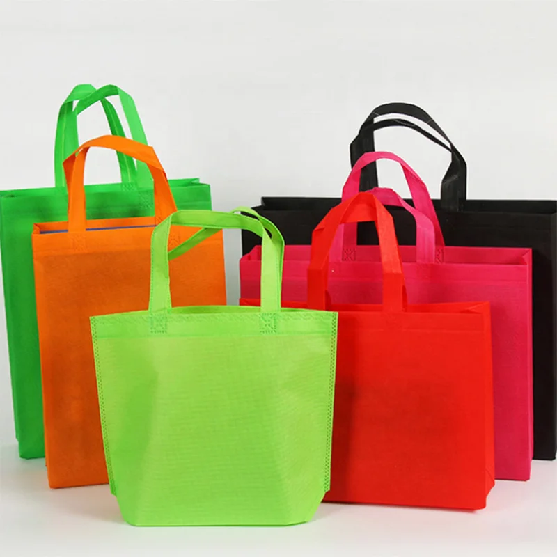 Non-woven fabric multi-color shopping bag