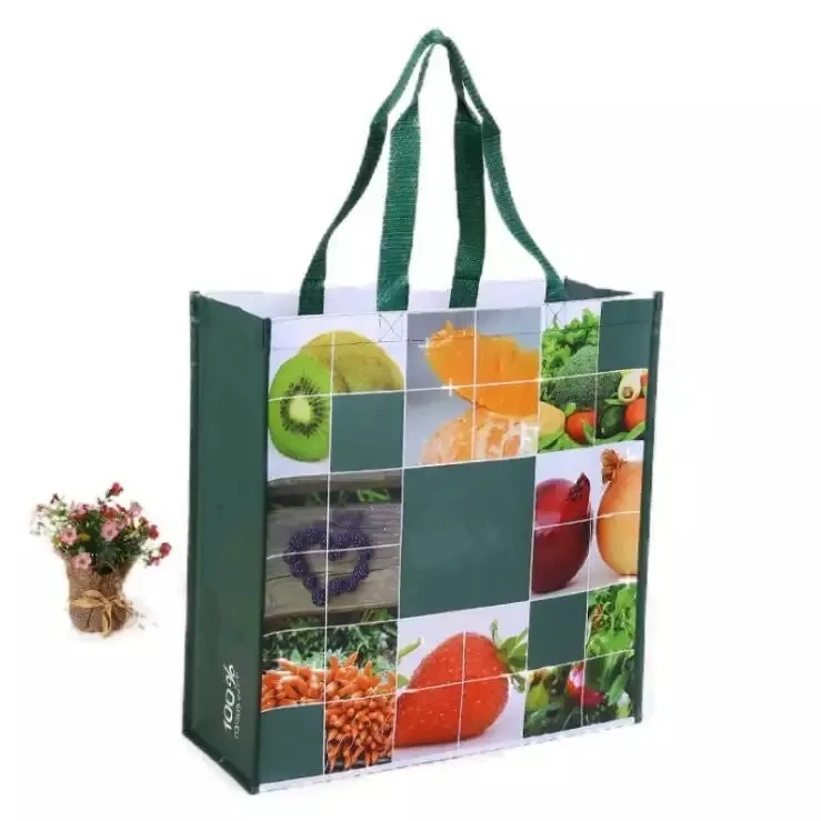 Recycling Eco-friendly Custom Logo Laminated Non-woven Fabric Shopping Handbags