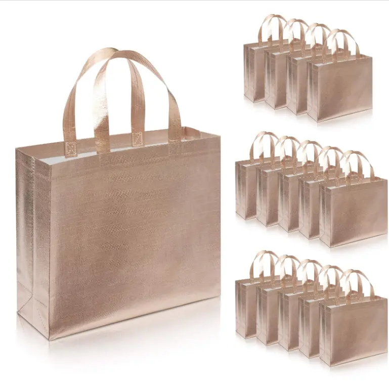 Reusable Non-woven Fabric Shopping Bags for Clothing, PP Daily Life, Eco-friendly Intaglio Printing Promotional Gifts, Custom Letter Bags